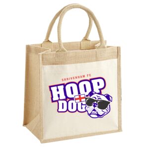 Cotton Pocket Jute Midi Tote Thumbnail